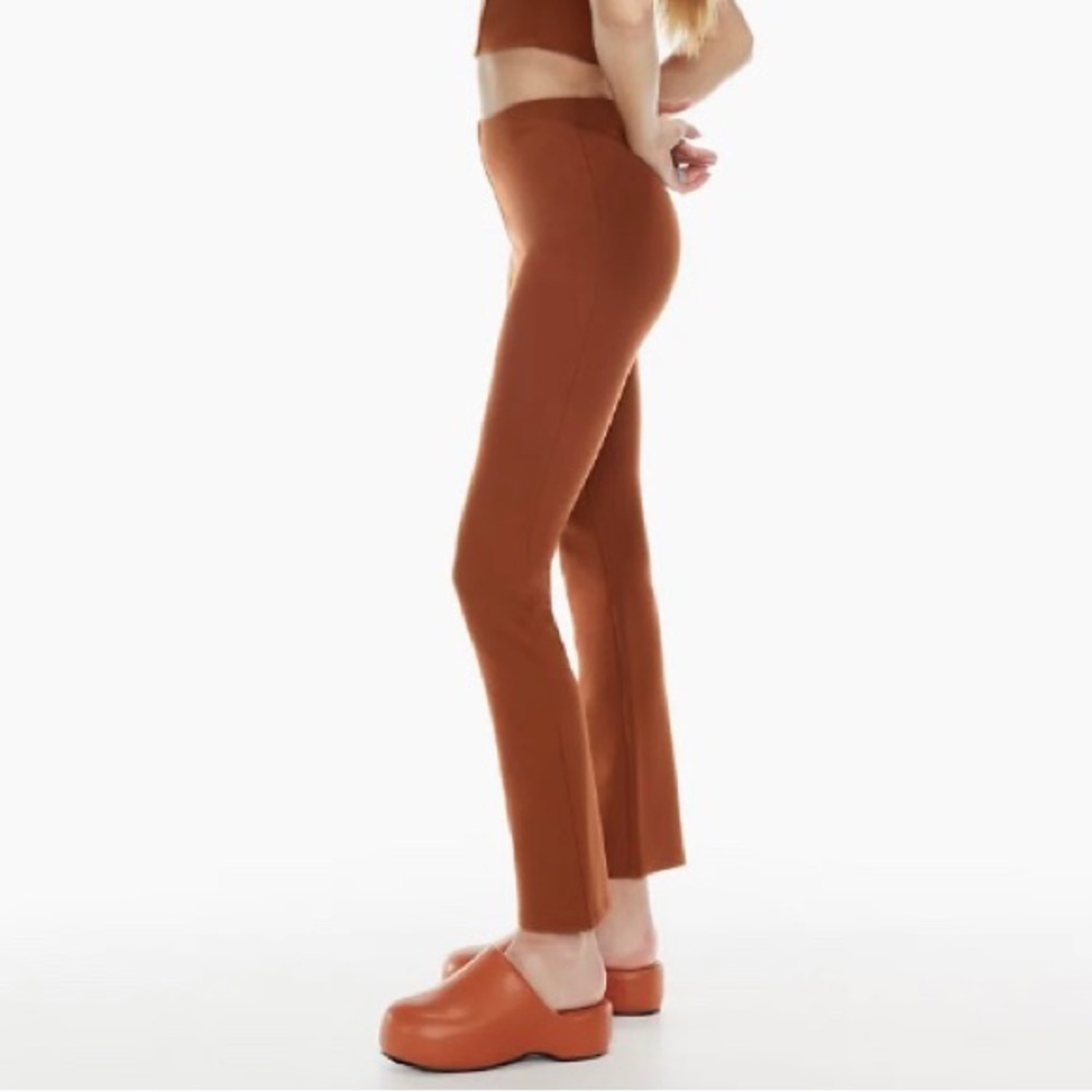 Aritzia Sunday Best Ellie Pant brown knit pants